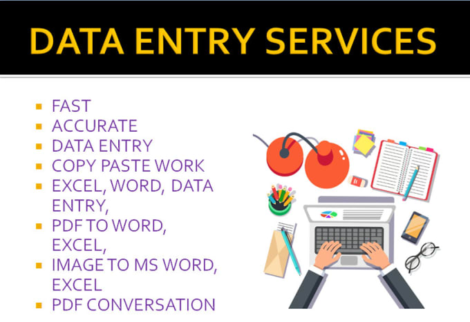 Gig Preview - Do fastest data entry service in 24 hours