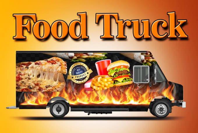 Gig Preview - Create vehicle wraps food truck wrap bus car wrap trailer wrap