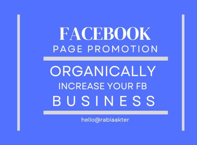 Gig Preview - Do organic facebook  page and group promotion and marketing