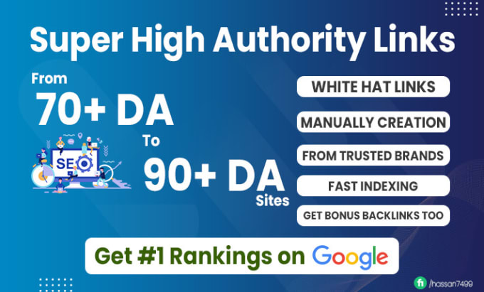 Gig Preview - Do super highest authority SEO backlinks for top rankings