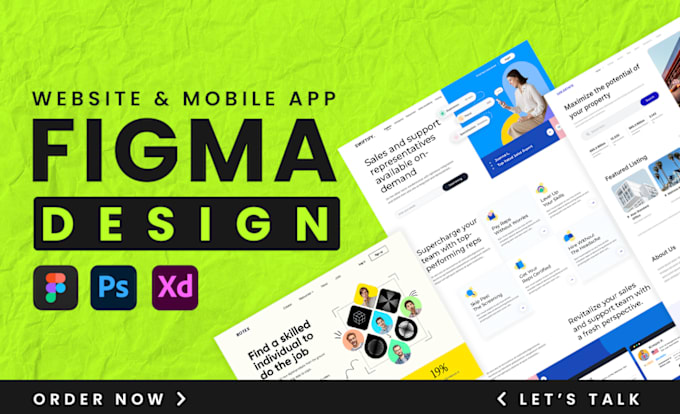 Gig Preview - Do figma design ui ux for website, mobile app, figma design for figma website