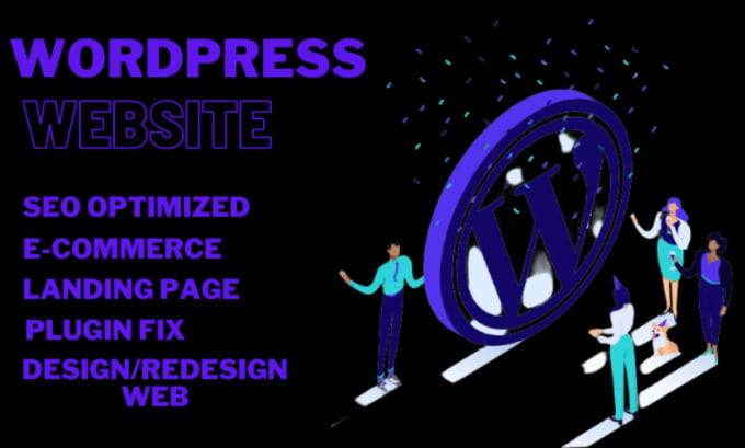 Gig Preview - Develop a wordpress website, design or redesign website and landing page