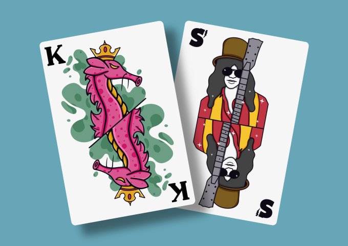 Gig Preview - Draw unique anything custom playing card or loteria card