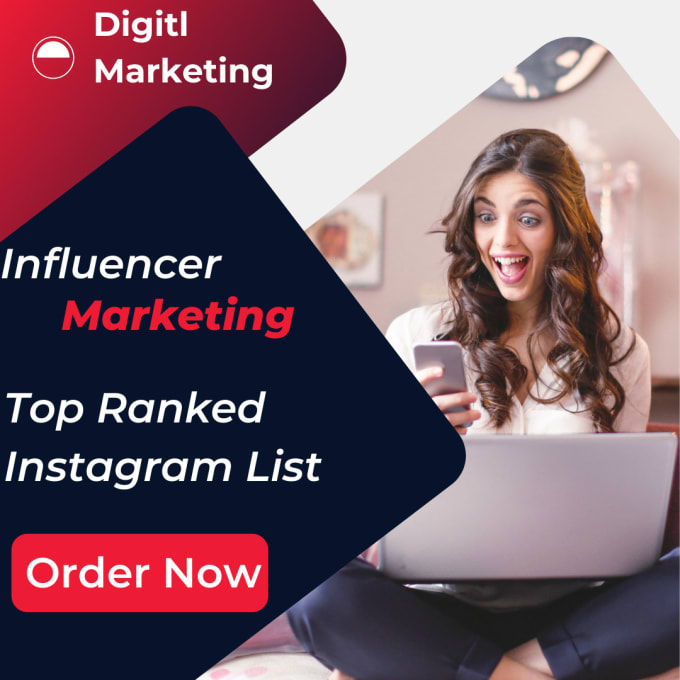 Gig Preview - Hunt effective top ranked instagram influencer list for you