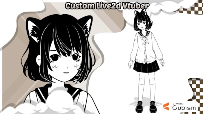 Gig Preview - Create live2d rig for vtuber models