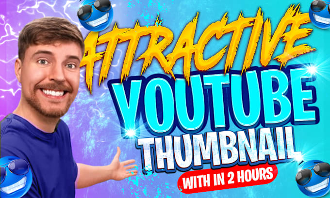 Gig Preview - Design attractive and best youtube thumbnail