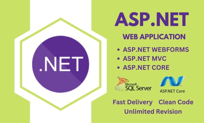 Gig Preview - Be your full stack asp dot net developer