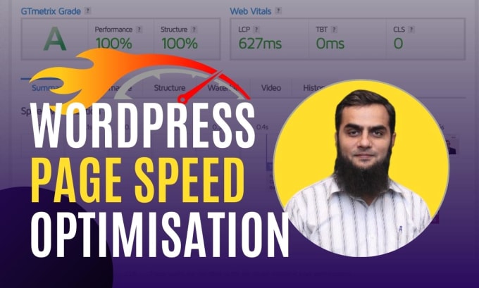 Gig Preview - Optimize and increase wordpress website page speed