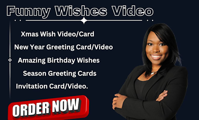 Gig Preview - Create amazing christmas, new year video, wishes and invitations xmas card