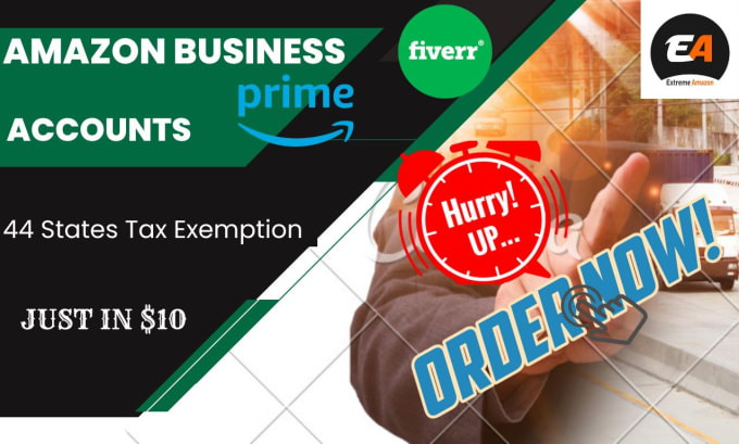 Gig Preview - Create your amazon business prime tax exempted id without llc