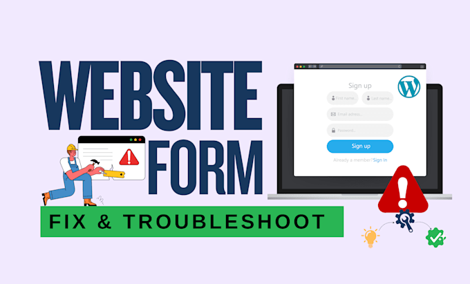 Gig Preview - Fix and troubleshoot website forms