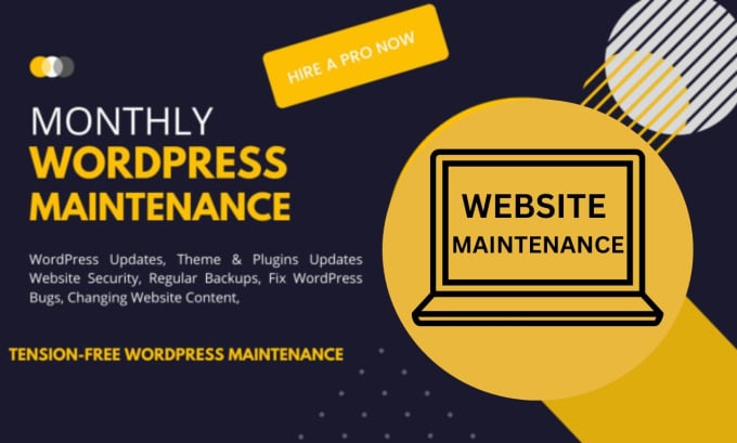 Gig Preview - Do wordpress website maintenance and wordpress support