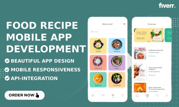 Gig Preview - Build your food recipe app, cooking app for android and ios