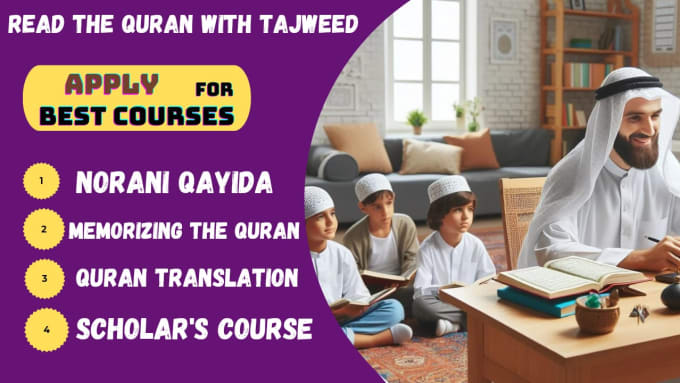 Gig Preview - Quran tutoring learn quran with a certified teacher