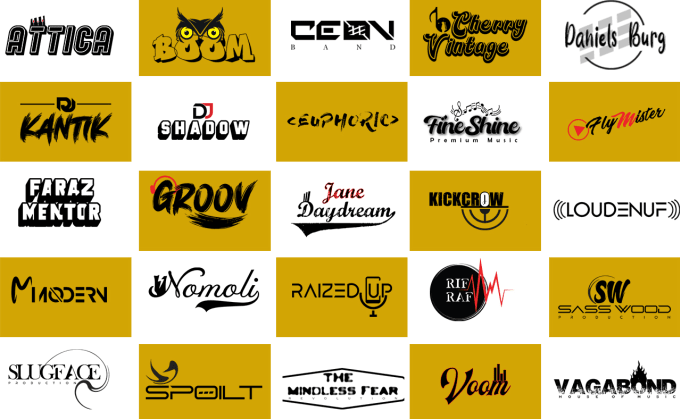 Gig Preview - Design custom dj, music, band, rap and brand logo