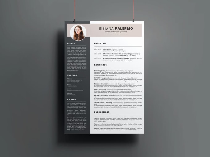 Gig Preview - Deliver editable word and illustrator CV templates