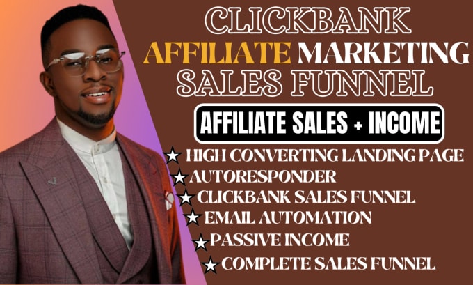 Gig Preview - Set up clickbank affiliate marketing sales funnel, sales funnel for clickbank