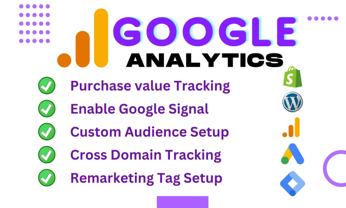 Gig Preview - Setup ga4 ecommerce tracking google tag manager ,ads conversion tracking on gtm