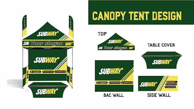 Gig Preview - Do canopy tent,backwall,table cover,flag,roll up banner etc