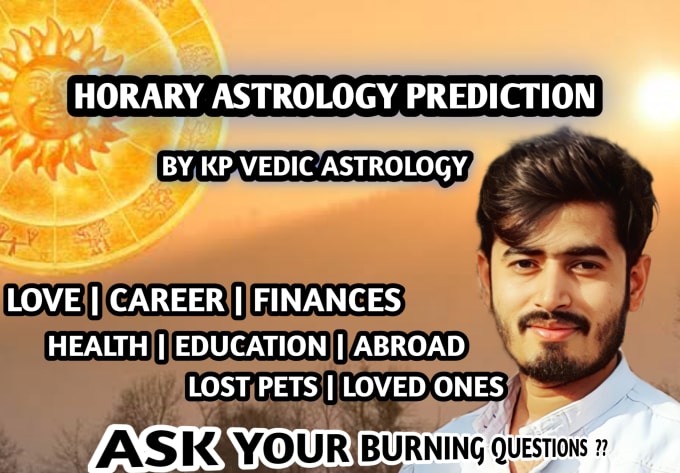 Gig Preview - Answer your questions using horary astrology predictions