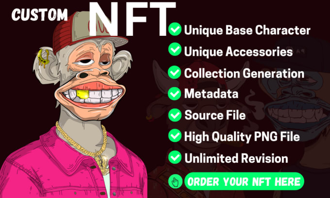 Gig Preview - Design custom nft art collection with metadata