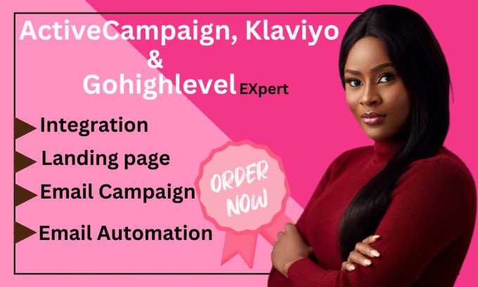 Gig Preview - Be your activecampaign, gohighlevel, klaviyo email marketing expert