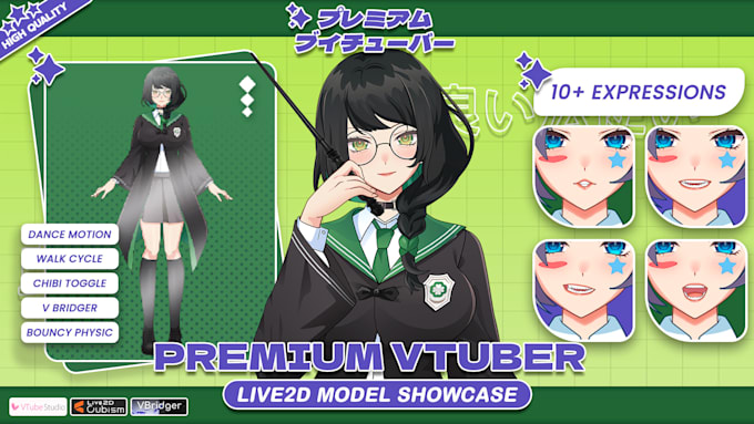 Gig Preview - Design vtuber model and rig anime live2d