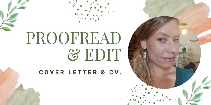 Gig Preview - Proofread and edit your cover letter and resume