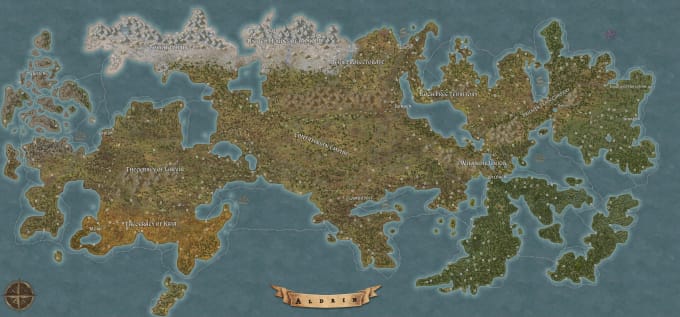 Bestseller - make a high quality digital fantasy map for dnd, novels and more