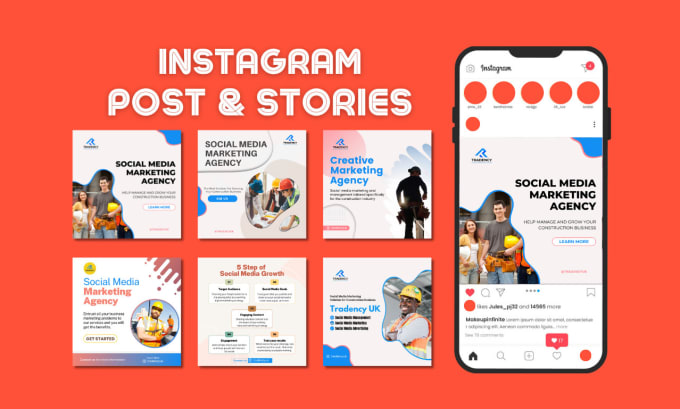 Gig Preview - Design unique instagram posts and stories for aesthetic feed