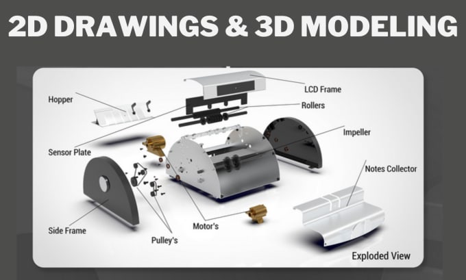 Gig Preview - Design 2d mechanical drawings and 3d modeling on solidworks