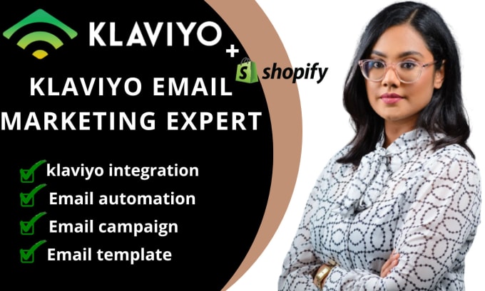 Gig Preview - Setup ecommerce klaviyo email marketing flows klaviyo email markeshopifyting