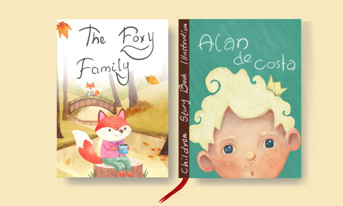 Gig Preview - Draw children story book cover illustration