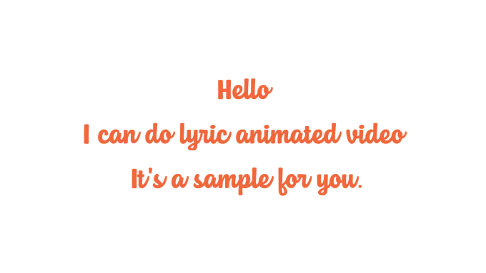 Gig Preview - Do text lyric animation