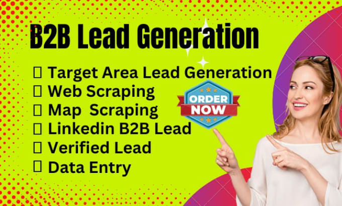 Gig Preview - Expert, b2b lead generation, maps and web scrapping