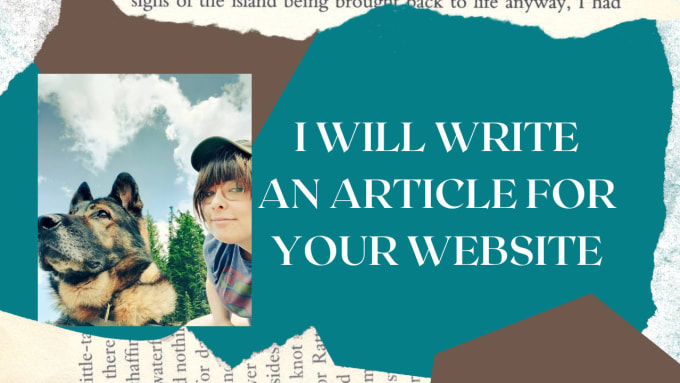 Gig Preview - Write an article for your website or blog