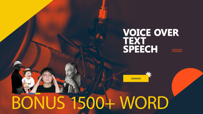 Gig Preview - Convert your text to a natural human voice using speech