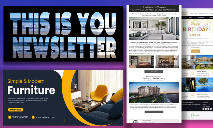 Gig Preview - Design clean email banner, eye catching newsletter and web banner