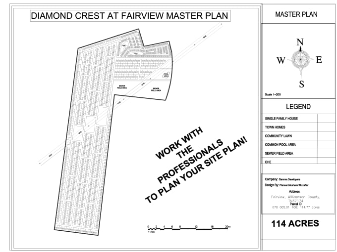 Gig Preview - Do site planning, landscape master planning in 24 hours on autocad