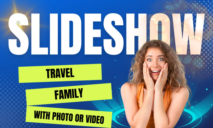 Gig Preview - Create stunning travel or family photo video slideshows