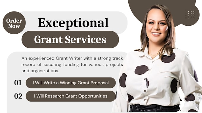 Gig Preview - Do grant research, grant writing, grant proposal writing and grant application