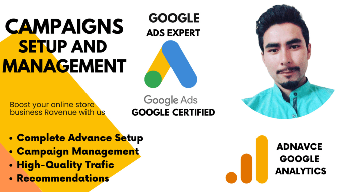 Gig Preview - Setup and manage google ads PPC campaigns from scratch