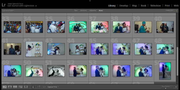 Gig Preview - Batch edit, cull, edit wedding event photos, color grading