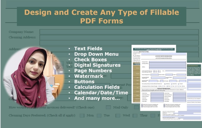 Gig Preview - Design fillable PDF forms and create fillable PDF forms