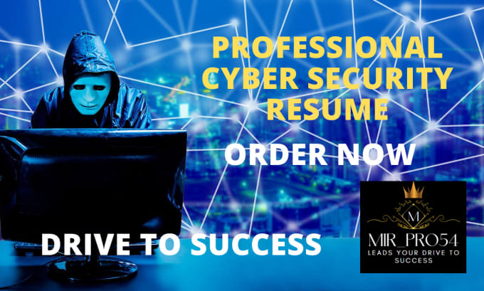 Gig Preview - Do cybersecurity analyst, data analyst resume, cover letter and linkedin