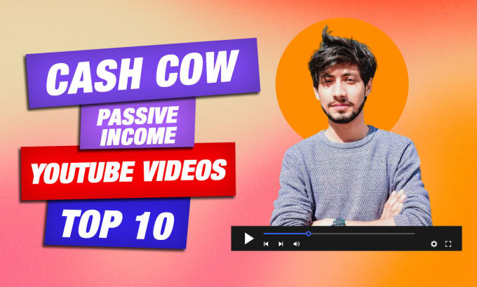 Gig Preview - Edit youtube top 10 cash cow passive income faceless videos