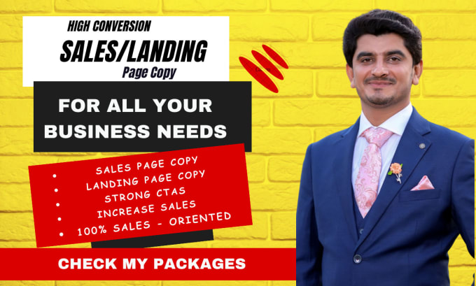 Gig Preview - Be a professional landing page copywriter for your brand