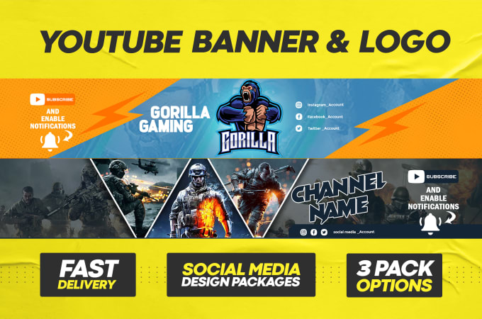 Gig Preview - Design youtube banner and logo