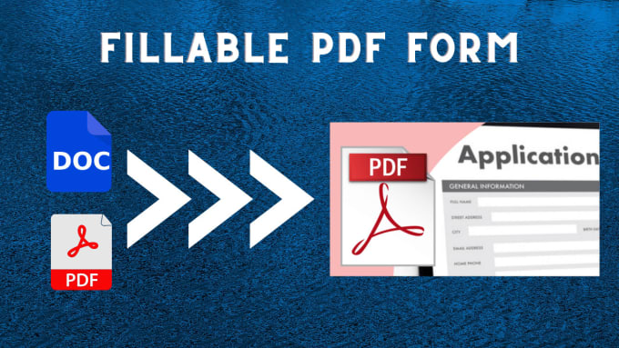 Gig Preview - Convert word, image and pdf to fillable pdf form