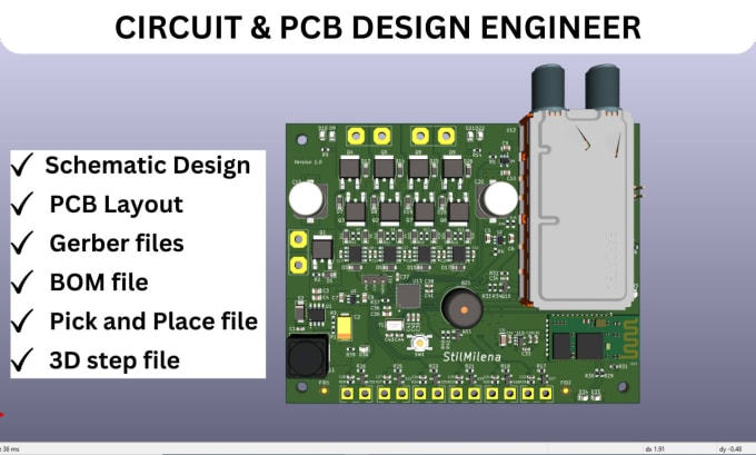 Gig Preview - Do schematic design, pcb design, create gerber and bom files